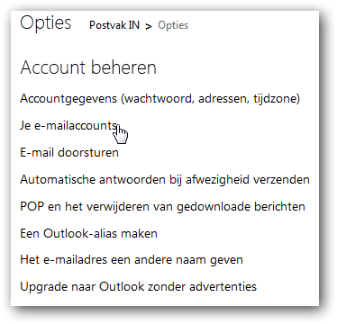 E-mailaccount Instellen In Hotmail | Argeweb